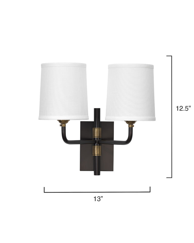 Lawton 2-Light Arm Wall Sconce