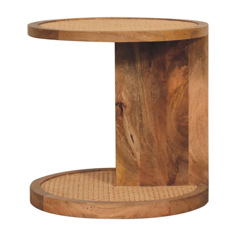 Artisan Furniture Solid Wood Close-knit Corner End Table