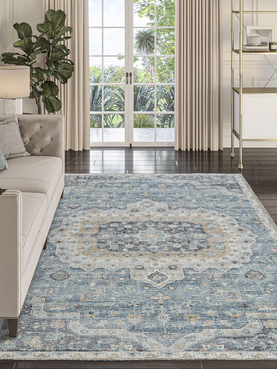 Tuscany TU4 Blue 3' x 5' Rug