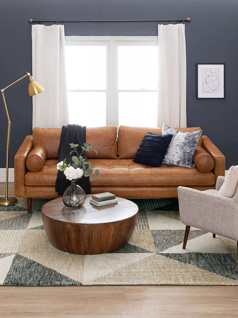 Bowen Oblique Tan 5'3"x7'10" Rug by Drew and Jonathan