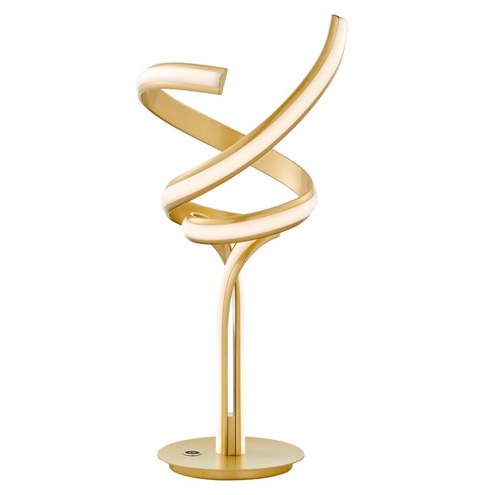Munich Table Lamp Gold Metal Dimmable Integrated LED