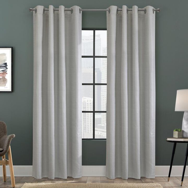 Thermaplus Solstice Room Darkening Grommet Curtain - 52x95", Oyster