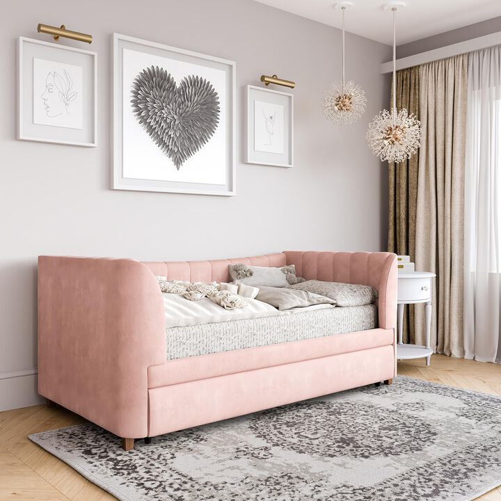 Little Seeds Valentina Upholstered Daybed with Trundle