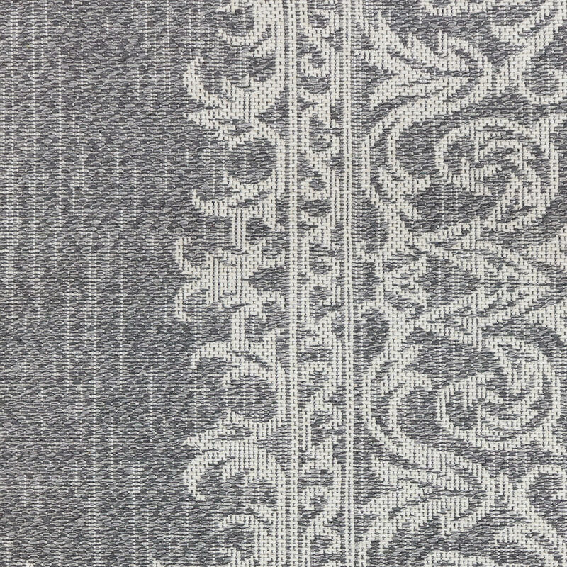 Sunnydaze Parisian Paradise Indoor Area Rug - Ash - 5 ft x 7 ft