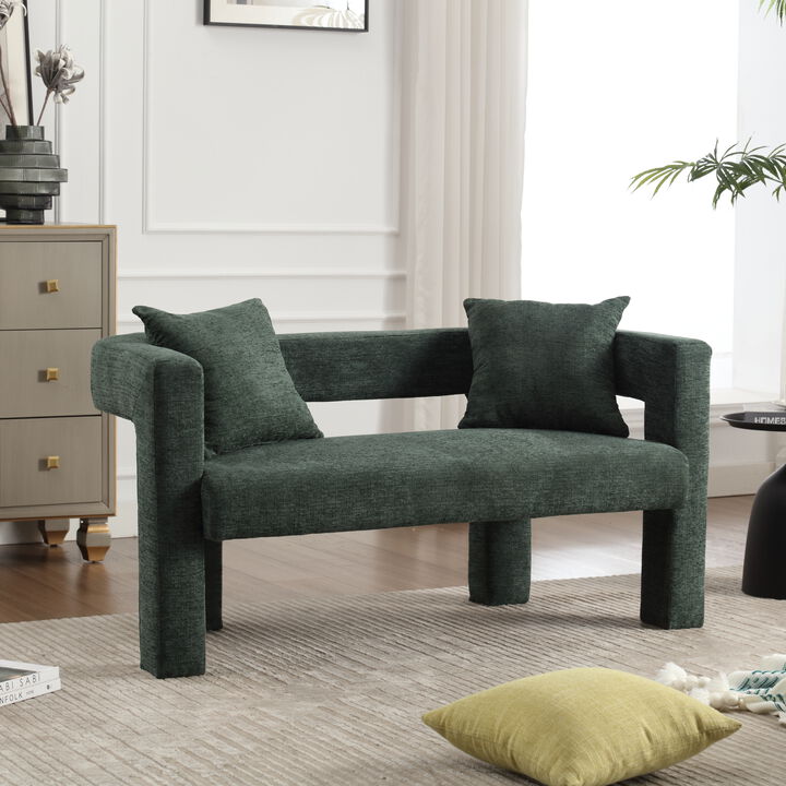 Merax Modern Chenille Loveseat Sofa