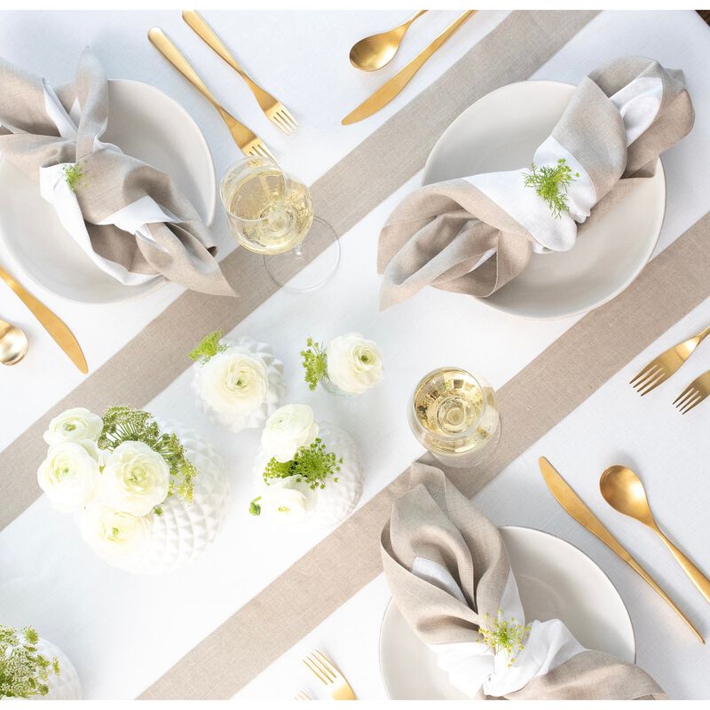 Solino Home 100% Pure Linen Table Runner | Contempo