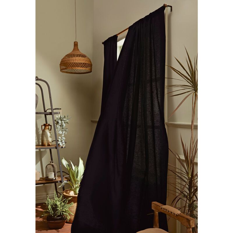 Solino Home 100% Pure Linen Curtain | Linen for Thanksgiving, Christmas