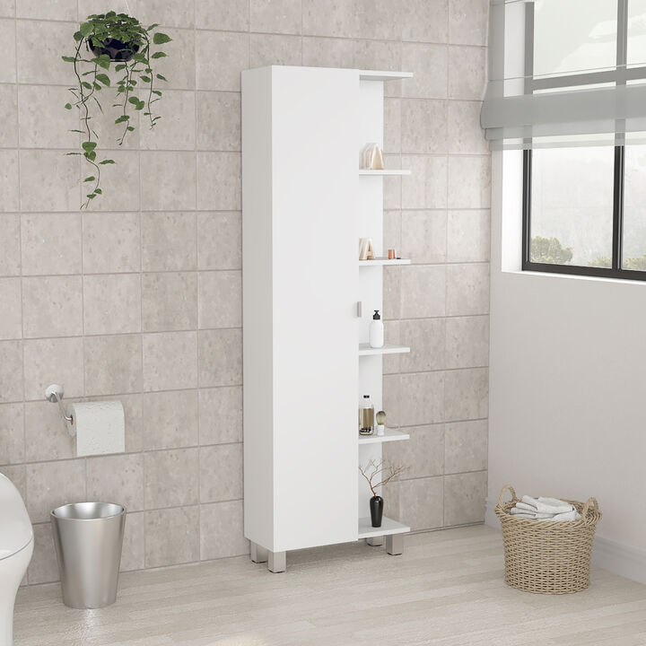 Corner Cabinet Womppi, Bathroom, White