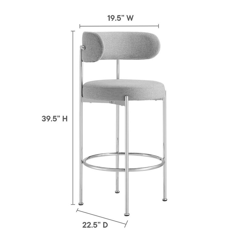 Modway Albie Fabric Bar Stools - Set of 2