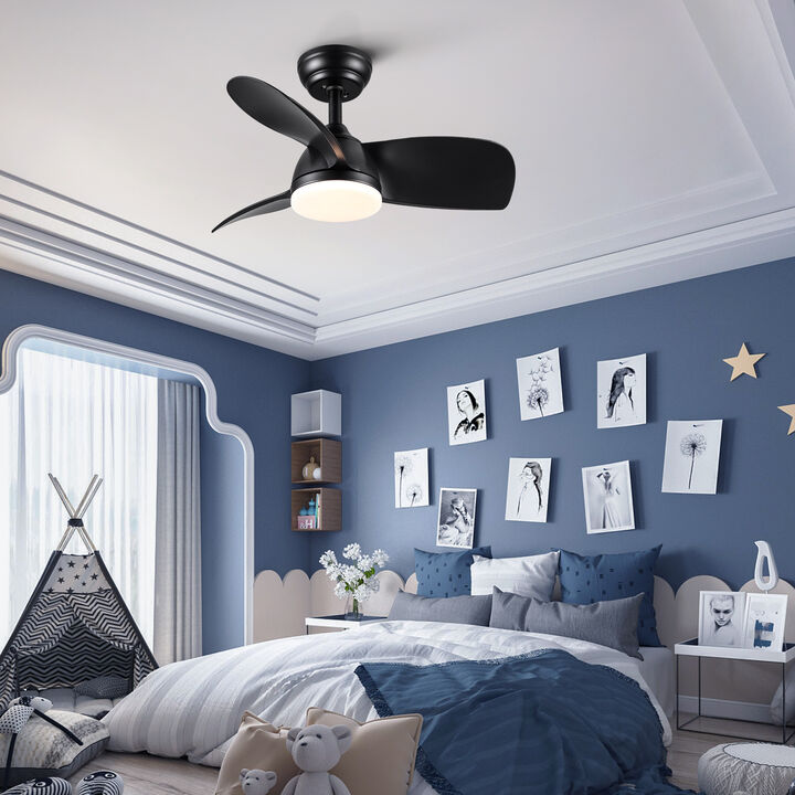 28 In Intergrated LED Ceiling Fan Lighting with ABS Blade