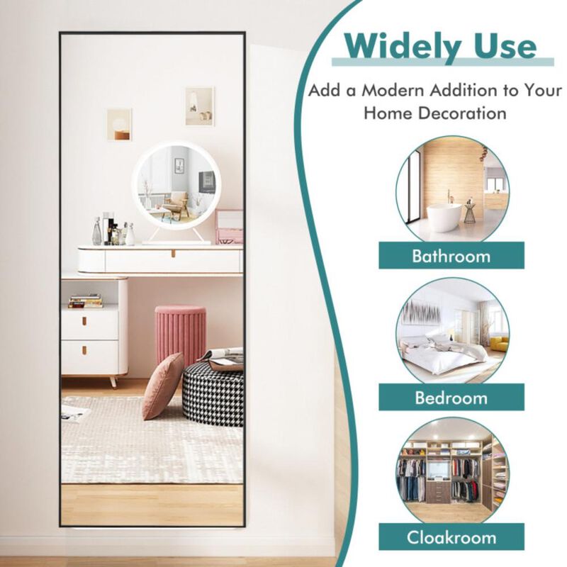Hivvago 59 Inch Full Length Mirror Large Rectangle Bedroom Mirror