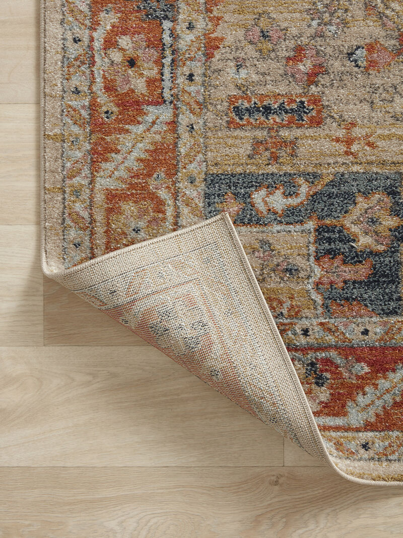 Jocelyn JOC01 Sand/Multi 7'10" x 10' Rug