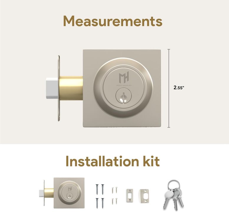 Mega Handles | Robell Square Deadbolt