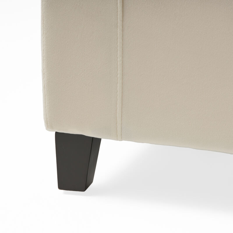 Merax Fabric Upholstered Storage Ottoman for Living Room, Bedroom