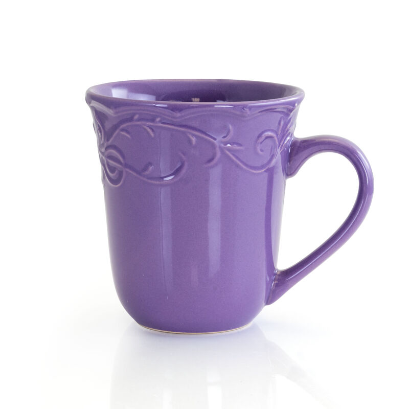 Elama Lilac Fields 16-Piece Dinnerware Set