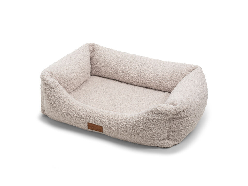 Milo Dog Ergonomic Sofa - Medium, Beige Luxurious Removable Fabric