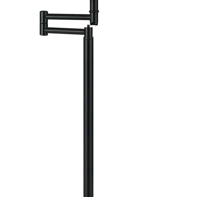 Metal Round 3 Way 27" Table Lamp with Spider Type Shade, Bronze and Brown-Benzara