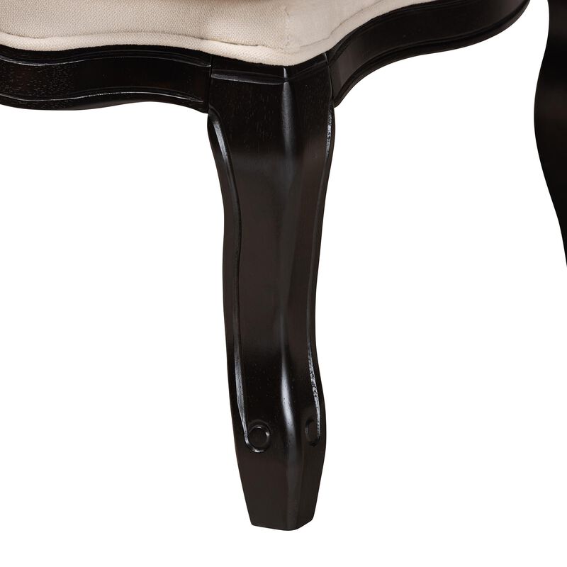 Baxton Studio Dion Fabric Traditional French Accent Chair