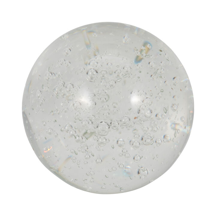 Clear 3" Glass Crystal Ball