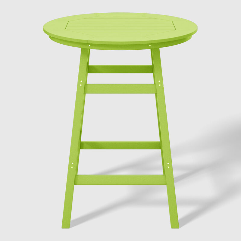 WestinTrends 5-Piece HDPE Outdoor Patio Dining Bar Bistro Table Set with Bar Stools