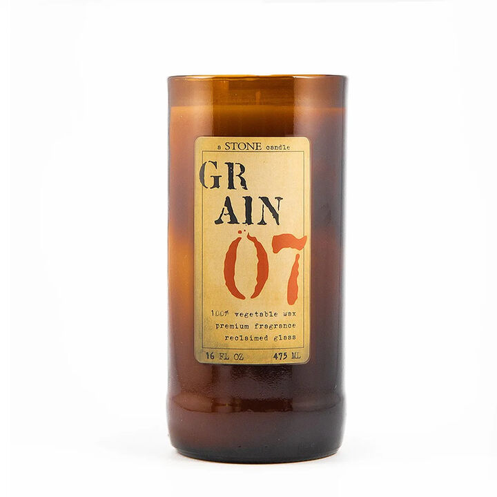 Reclaimed Bottle Candle - Grain