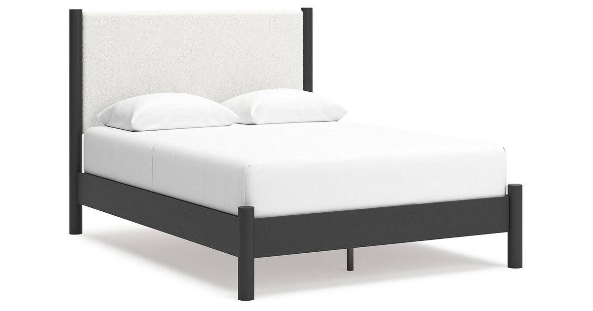 Queen Upholstered Panel Bed