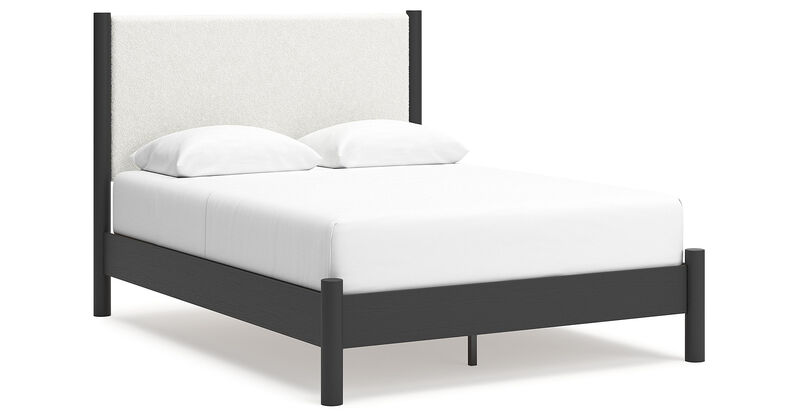 Queen Upholstered Panel Bed