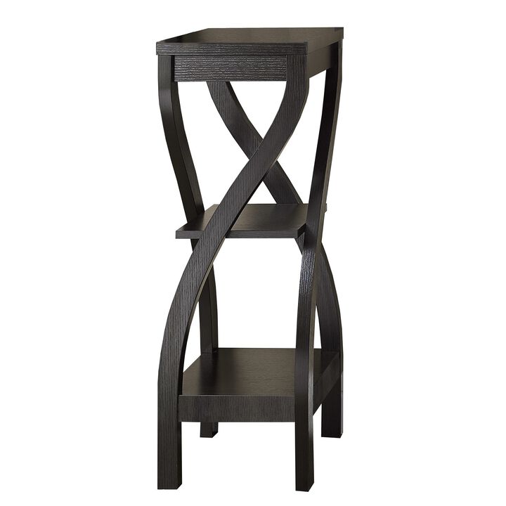Monarch Specialties I 2478 Accent Table, Side, End, Plant Stand, Square, Living Room, Bedroom, Laminate, Brown, Contemporary, Modern