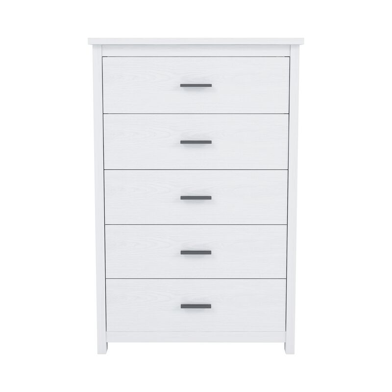 Merax Retro American Country Style Wooden Dresser with 5 Drawers