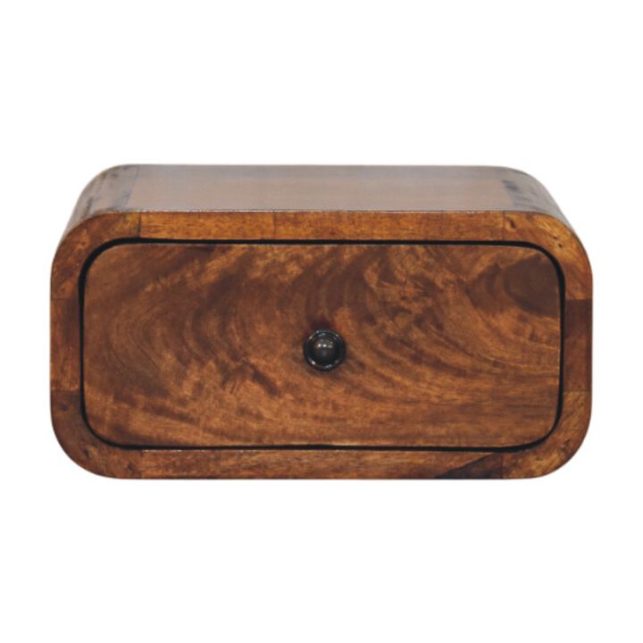 Artisan Furniture Solid Wood Avora Mini Wall-Mounted Chestnut 1 Drawer Nightstand Artisan Furniture Solid Wood Avora Mini Wall-Mounted Chestnut 1 Drawer Nightstand