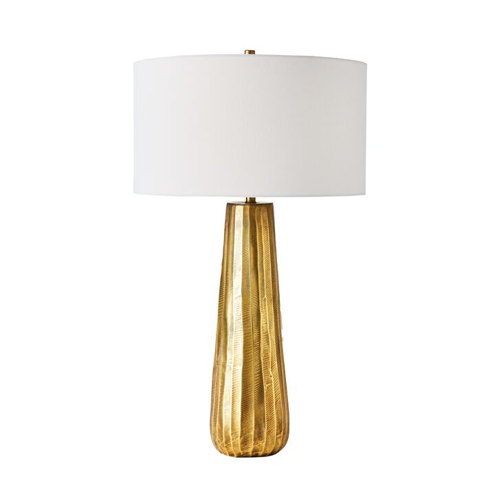 Chased Round Table Lamp