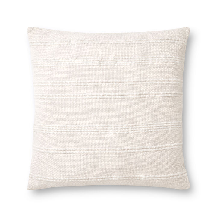 Adeline PMH0026 Natural 22''x22'' Cover Only by Magnolia Home by Joanna Gaines x Loloi