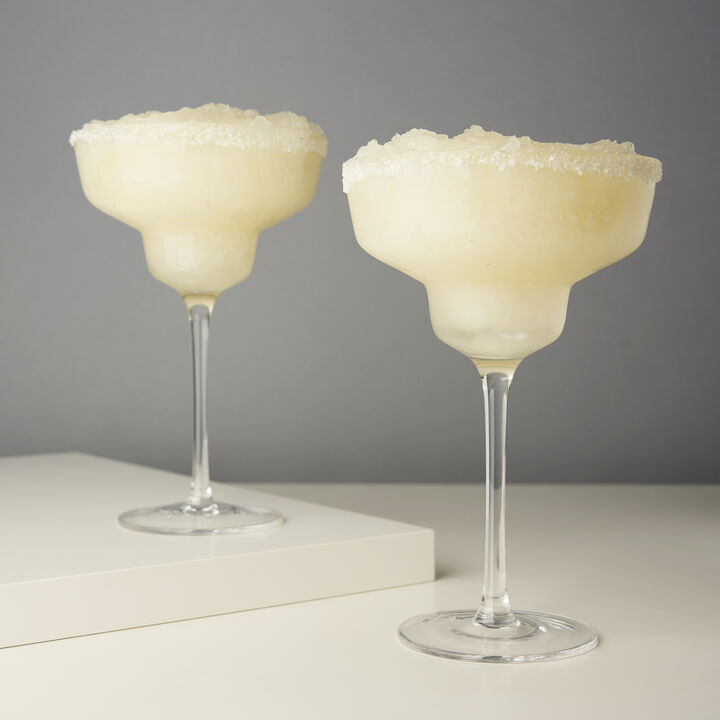 Raye Angled Crystal Margarita Glasses Set of 2