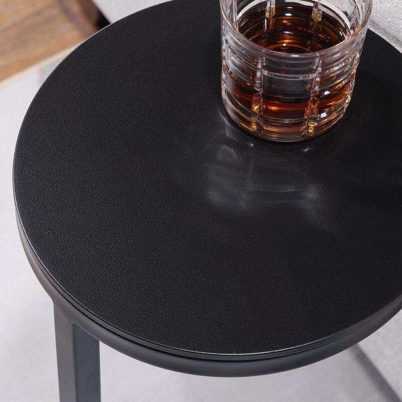 Comfort Pointe York Round Metal Accent Table
