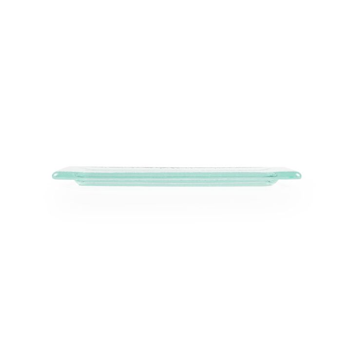 Glass Dinnerware 13" x 8" x h:0.5" Rectangular Clear Glass Platter