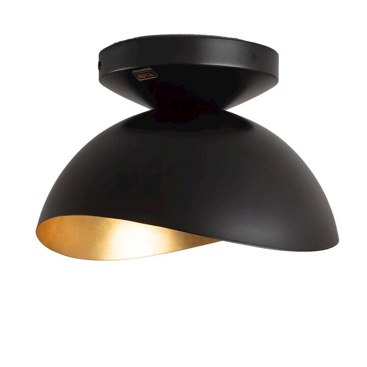 NOVA OF CALIFORNIA Luna Bella Flush Mount Ceiling Light - Matte Black