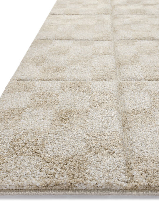 Silas SLA-01 Oatmeal / Sand 18" x 18" Sample Rug by