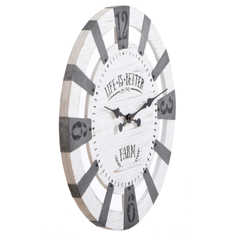 Better On The Farm Wall Clock