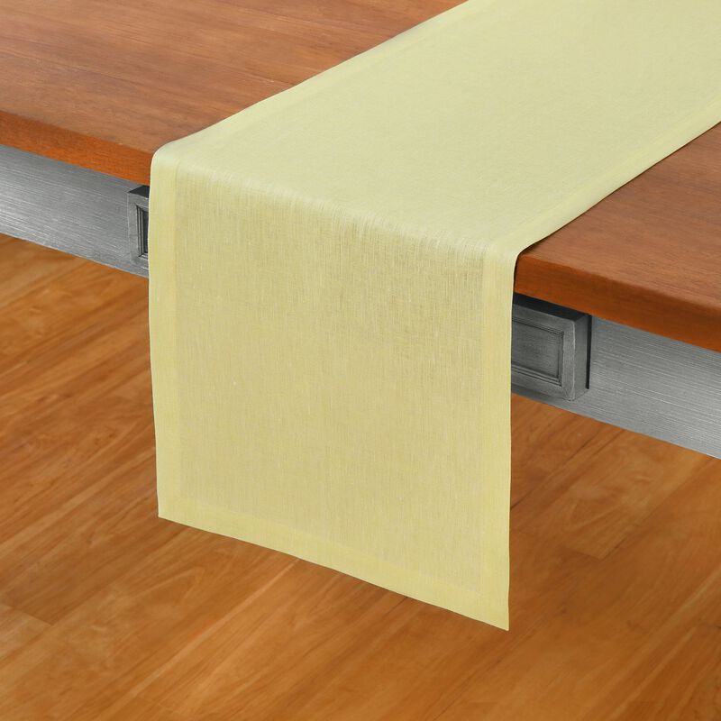 Solino Home 100% Pure Linen Table Runner | Athena for Thanksgiving, Christmas