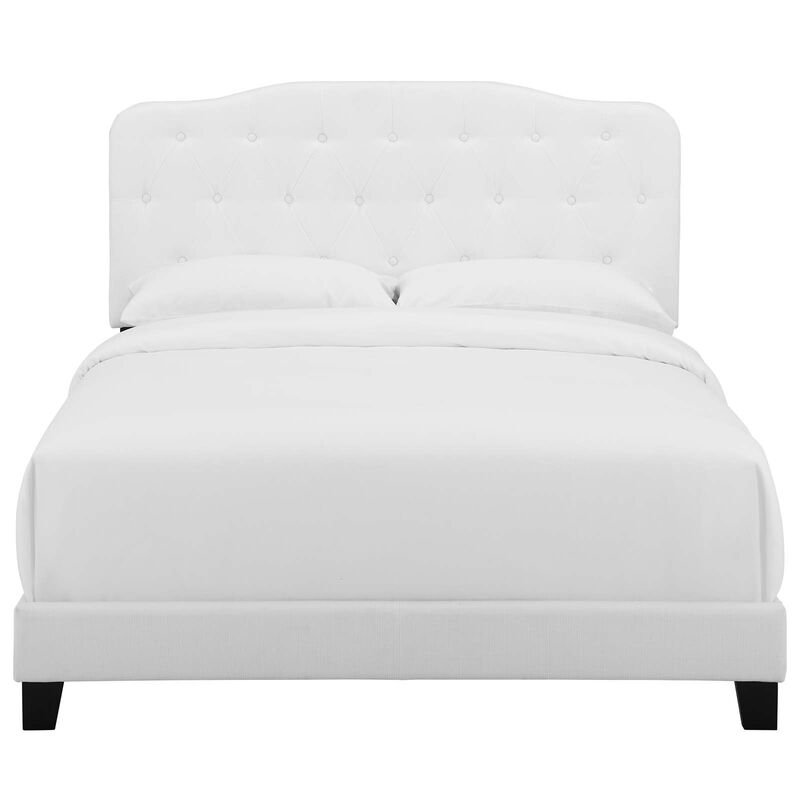 Modway - Amelia Twin Upholstered Fabric Bed White