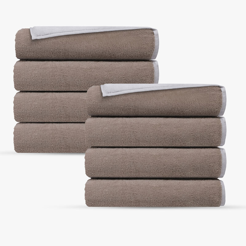 Double Face 8 pcs Turkish Hand Towels Set