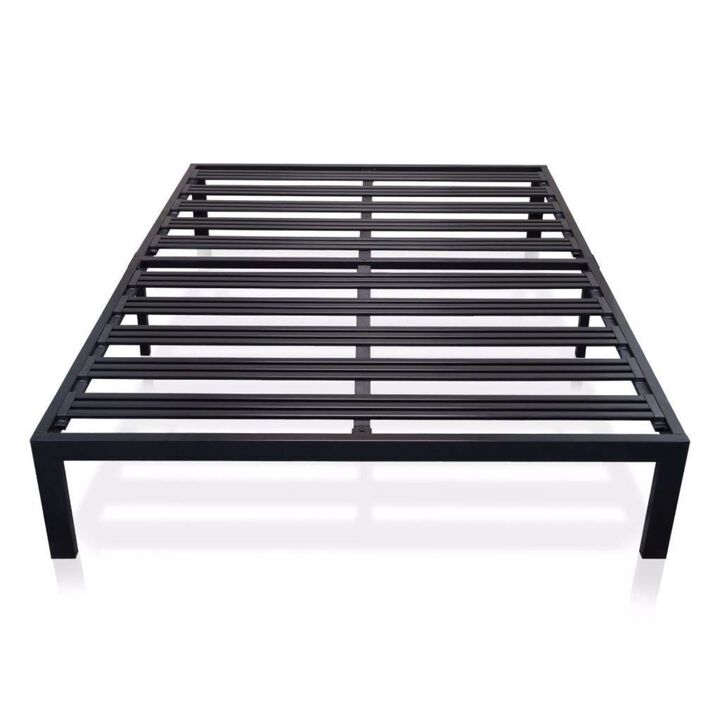 Hivvago California King Metal Platform Bed Frame with Heavy Duty Slats