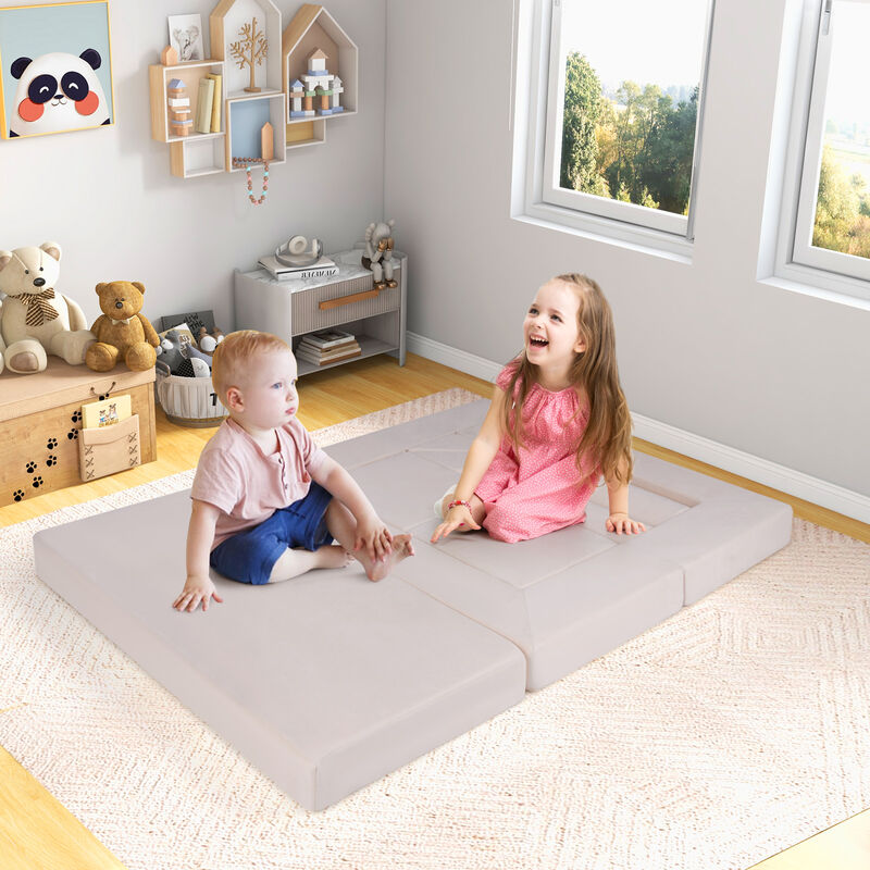 9-Piece Climb and Crawl Playset for Kids Indoor Playground with Soft Play Elements