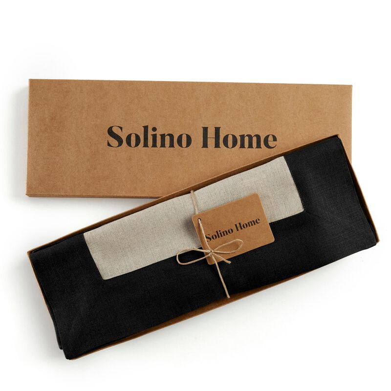 Solino Home 100% Pure Linen 14 x 19 Inch Placemats Set of 4 | Contempo