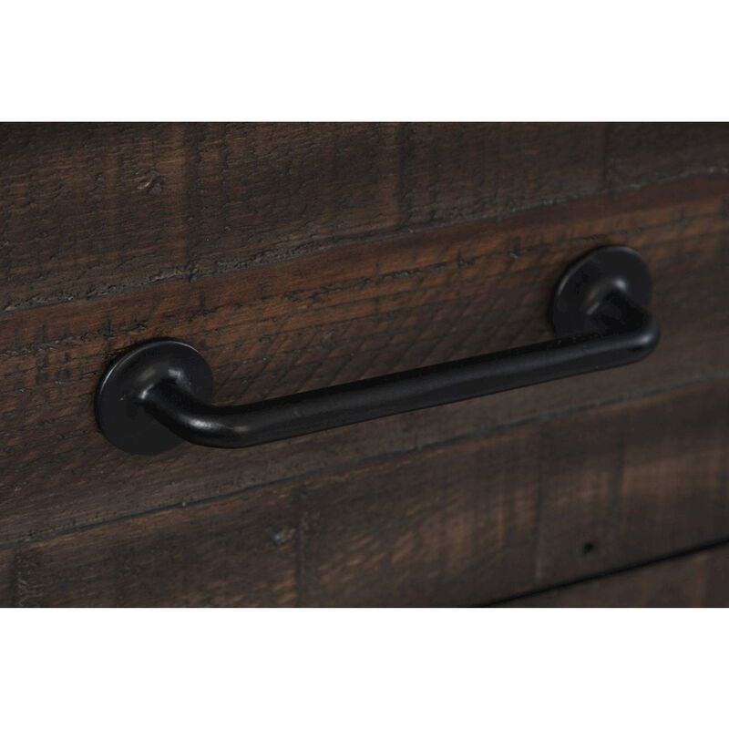 Jofran Madison County Rustic Reclaimed Pine Farmhouse Door Dresser