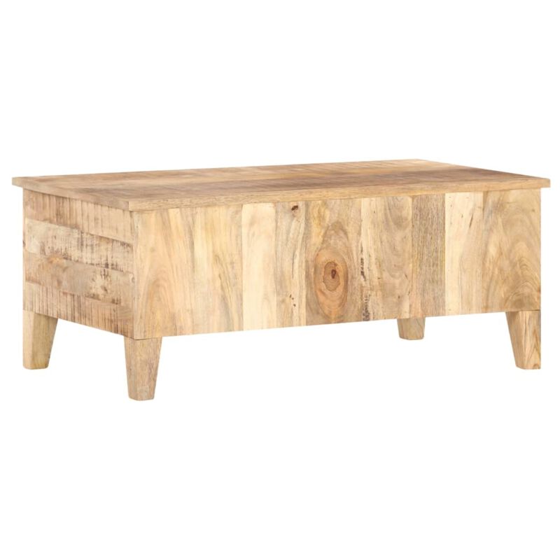 vidaXL Coffee Table 39.4"x21.7"x15.7" Rough Mango Wood