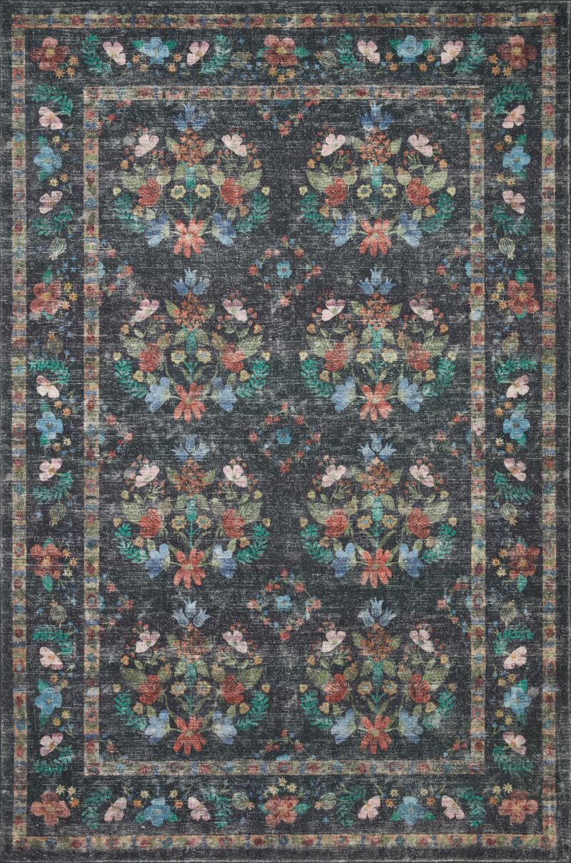 Courtyard COU04 Charcoal 7'6" x 9'6" Rug