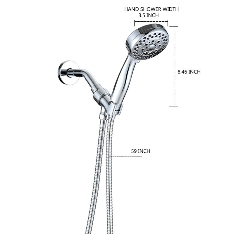 Handheld Shower Head With Hose High Pressure Shower Heads, Chrome