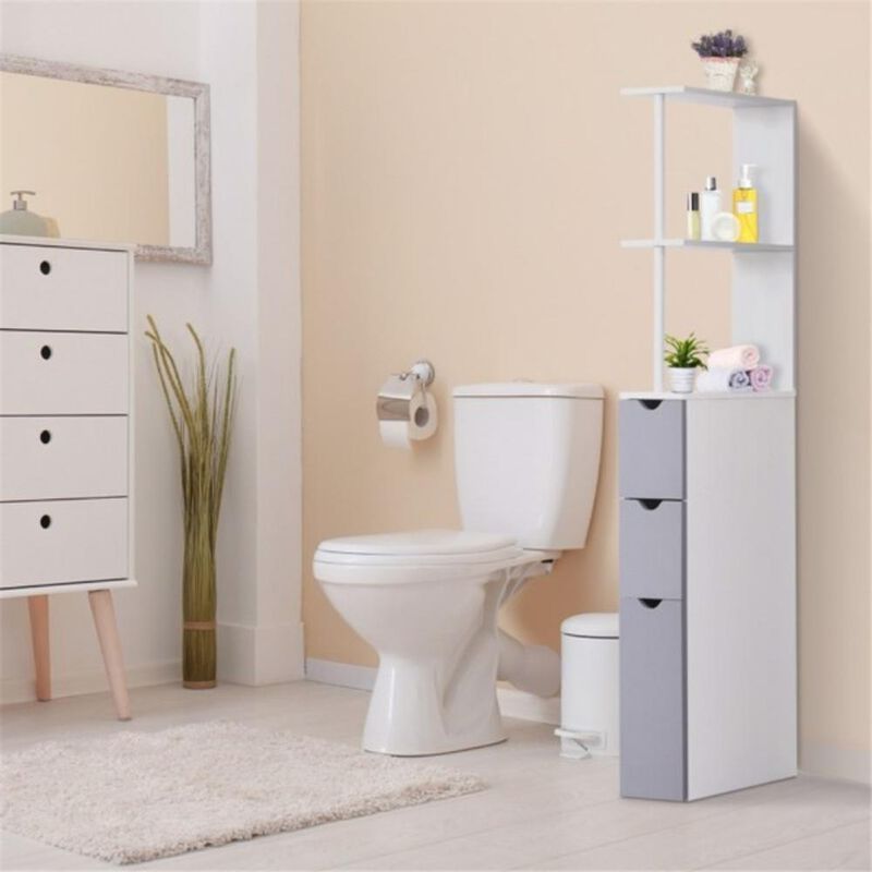 Bathroom Storage Cabinet with Shelves & Doors for Space-Saving Organization & Stylish Décor