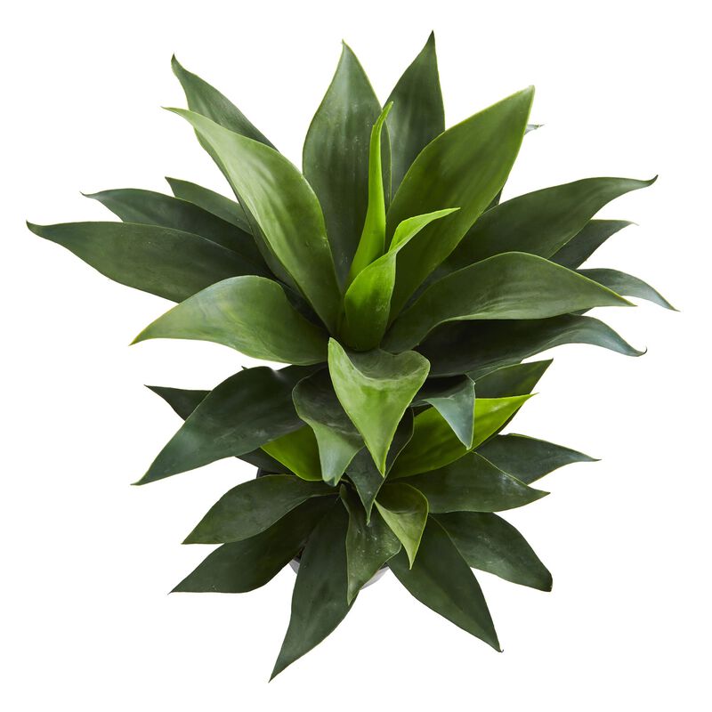 Hivvago 29" Double Agave Succulent Artificial Plant